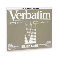 Verbatim 5.25  5.2Gb Write-Once MO Disk (92847)